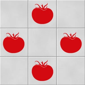 Tomatoes Vinyl Wall Art Tile Stickers Decals Kitchen Home Decor - Picture 1 of 2