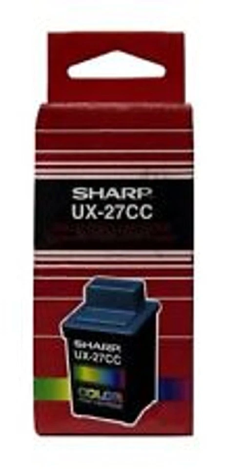 Sharp UX-27CC Tri-Color Ink Cartridge UX27CC Genuine NOS Sealed Box Label on Box - Image 1 of 1