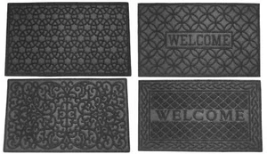 Doormats Welcome Mat Rubber Back Outdoor/Indoor Entryway Rug Manchester 18"x30" - Picture 1 of 9