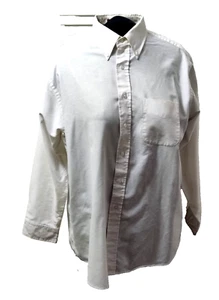 Anthony's Dress Shirt Men's 17 1/2 34/35 Solid White No Fade Long Sleeve Oxford - Picture 1 of 10