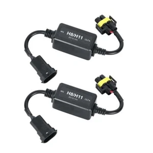 2x H11 LED Headlight Bulb Canbus Warning Load Resistor Wiring Canceller Decoder - Picture 1 of 12