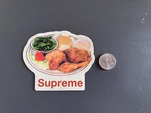 Original Authentic Supreme Box Logo Chicken Art Sticker Streetwear Skate Decal - Picture 1 of 1
