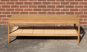 Barnes Coffee Table - American Oak with pleated rope detail - Picture 1 of 5