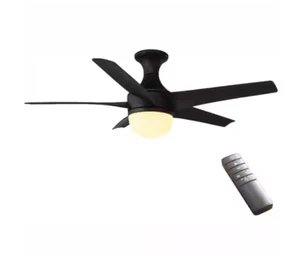 Tuxford 44 in. LED Mediterranean Bronze Ceiling Fan w/ Light Kit & Remote by HDC - Picture 1 of 4