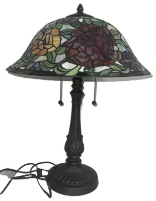 Roseto Haywood 2 Light 23" Tall Tiffany Style Table Lamp - Image 1 of 4