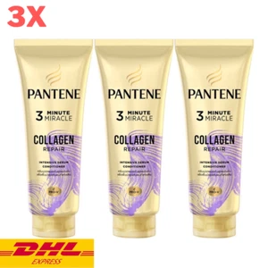3x Pantene 3 Minute Miracle Collagen Repair Serum Hair Conditioner Pro-V 270 ml - Picture 1 of 3