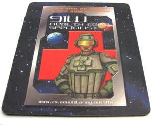 Mouse Pad Vintage 91W Sanità Esercito Specialisti Cool Grafica 8" x 7 1/2" - Foto 1 di 2