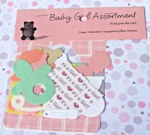 Surtido de álbumes de recortes para bebés niñas troquelados sin ácido, ¡NUEVO EN PAQUETE ENVÍO GRATUITO! - Imagen 1 de 2