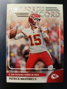 2023 Prestige Patrick Mahomes FOR RECORD XTRA POINTS card #1 - Picture 1 of 2