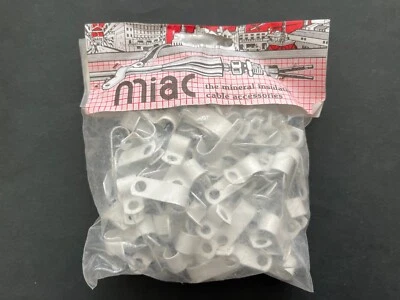 FAP White P Clips AP8 Cable Clip for 2 core Fire Alarm Cable x100 - £13.20 inc vat