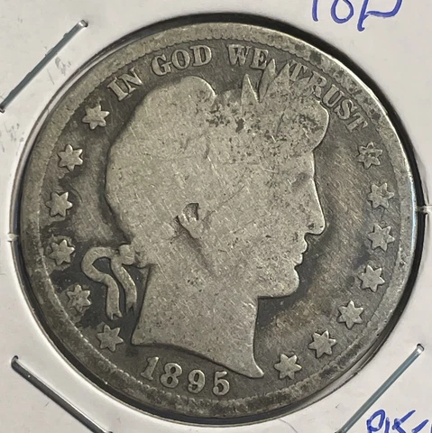 1895-P  Barber Half Dollar - FREE SHIPPING - P15-11 Cover