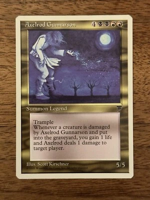 Axelrod Gunnarson NM+ NEVER PLAYED MTG Chronicles Magic VINTAGE FREE SHIPPING - Image 1 of 2