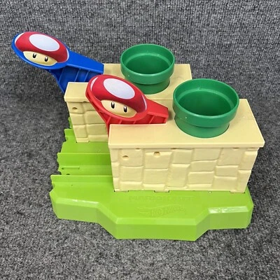 Hot Wheels Nintendo Super Mario Kart Circuit Lite Track Slam Dual Launcher EUC - Image 1 of 4