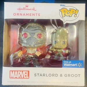 New - Funko Pop Marvel Starlord Groot Hallmark Ornaments Two-pack - NIB! - Picture 1 of 2