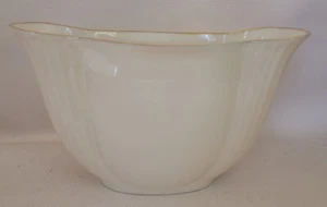 Rare Lenox Trimmed in Gold Oblong Open Flower Vase / Bowl / Dish 4 1/2" Tall - Picture 1 of 6
