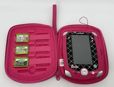 LeapFrog LeapPad 2 Explorer Learning System Barbie Edition Tested Working +Games - Image 1 of 4
