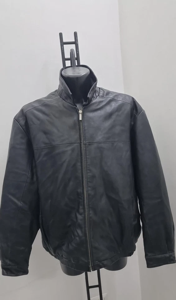 Chaqueta Abrigo WILSONS LEATHER Hombre De Cuero Color Negro Talla XXL Cod. AN304 - Imagen 1 de 4