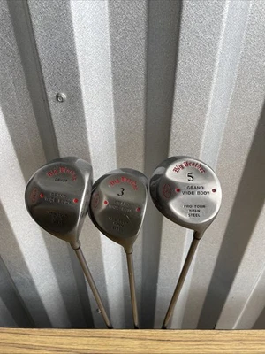 Big Brother Grand Wide Body Driver, 3 Wood, 5 Wood Pro Tour Titan Steel Clubs - Image 1 of 4