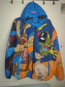 Looney Tunes Graphic Print Wind Breaker Men Size 3XL - Picture 1 of 4