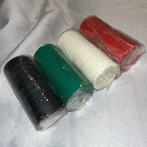 Juego de 200 fichas de póquer Harley Davidson rojo blanco verde negro algunas selladas - Imagen 1 de 5