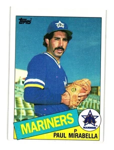1985 Topps #766 Paul Mirabella Seattle Mariners - Picture 1 of 2