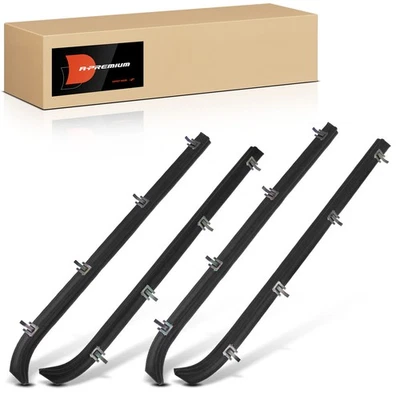 A-Premium 4 piezas barridos fieltros impermeabilización sello ventana interior y exterior para Chevy GMC Foto 1 de 4