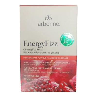 Arbonne Energy Fizz Sticks Pomegranate (30 Sticks) - New - Exp. 4/2027 - Image 1 of 3