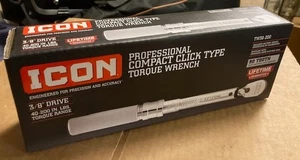 ICON Professional 3/8" Drive Compact Click Type Torque Wrench #56614 (TW38-200) - Picture 1 of 1
