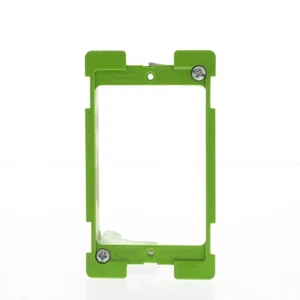 Pass and Seymour Green Retrofit 1-Gang Metal Wing Low Voltage Bracket PLV-1W - Foto 1 di 6
