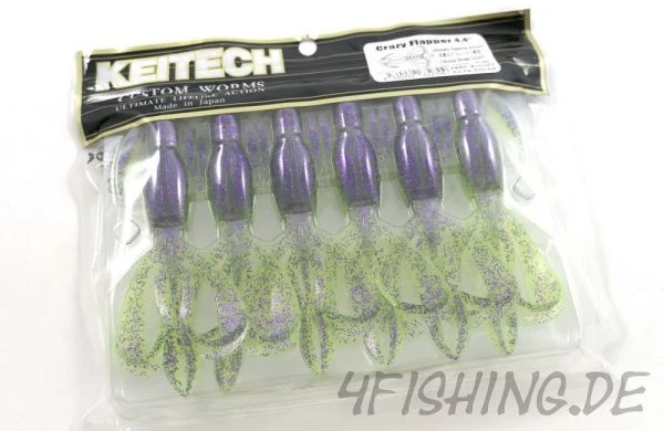 Der Crazy Flapper von KEITECH in 4,4" Farbe PURPLE CHARTREUSE (BA-EDITION) - Bild 1 von 1