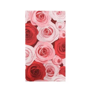 50 Paper Disposable Dinner Napkins with Rose Print Party Decorations - Picture 1 of 9