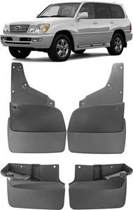 Front & Rear Molded Splash Guards Mud Flaps FOR 1998-2007 Lexus LX470 - Picture 1 of 9