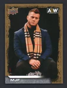 2022 Upper Deck AEW All Elite Wrestling Gold Parallel #3 MJF - Picture 1 of 2
