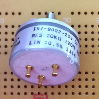 20k Ohm 1W 0.5% Linearity Continuous-Turn Conductive Plastic Servo Pot Vishay157 - Image 1 of 2