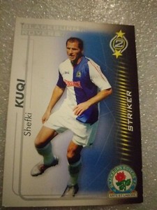 (-0-) BLACKBURN ROVERS  - Shoot Out 2005 -2006 -Trading Card - SHEFKI KUQI