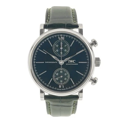 IWC Portifino Chronograph Steel Green Dial 39mm Automatic Men’s Watch IW391405 - Image 1 of 4