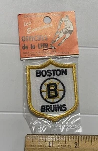 Nuevo en Paquete Insignia Parche Bordado Recuerdo Equipo Hockey Boston Bruins NHL De Colección - Imagen 1 de 3