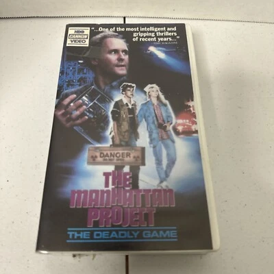 The Manhattan Project VHS Clamshell HBO Cannon Video Nuclear Thriller Lithgow - Image 1 of 4