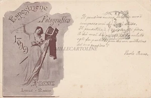 FIRENZE - Esposizione Fotografica 1899 Autografa scrittore Paolo Orano - Foto 1 di 2