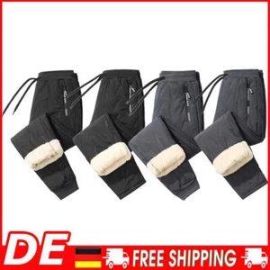 Mens Thermal Winter Sports Pants Warm Fleece Trousers Thick Joggers With Sherp - Picture 1 of 48