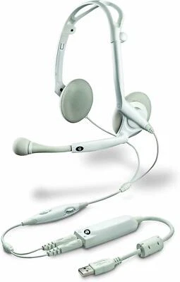 Plantronics Foldable Stereo Mac Headset Audio 85. (Analog Or Digital) - White - Image 1 of 3