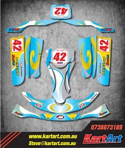 Dino Kart KART ART sticker kit WHIRLPOOL STYLE  - Bild 1 von 1