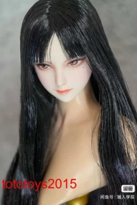 1/6 Kopf Modell Schnitzerei verzauberte Frau Tomoe für 12" weibliche Actionfigur - Bild 1 von 3