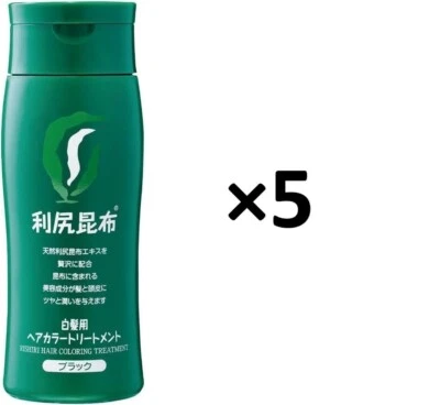 Juego de 5 Botellas Rishiri Konbu Tratamiento de Color de Cabello Blanco Tinte de Cabello Negro 200g Foto 1 de 4