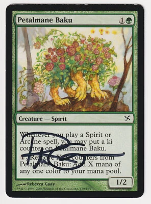 Signed Petalmane Baku Proof LP Betrayers of Kamigawa Artist Rebecca Guay MTG AP! - Image 1 of 2