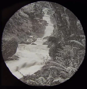 Glass Magic Lantern Slide OSULLIVANS CASCADE KILLARNEY C1890 PHOTO IRELAND - Picture 1 of 2