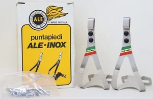 NOS ALE 90/CT TOE CLIPS INOX STEEL CAMPAGNOLO SUPER RECORD QUILL PEDALS SIZE S - Picture 1 of 7