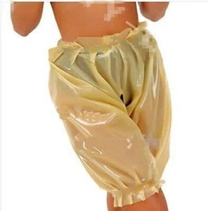 100% Latex Gummi Rubber Cosplay Shorts Folding Edge Trousers 0.4MM S-XXL - Picture 1 of 2