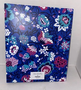 Vera Bradley Three Ring Binder Bloom Berry. New With Tags. Plastic W/ 2 Pockets - Picture 1 of 6