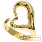 Tiffany & Co. Open Heart K18 Yellow Gold US Size No. 5 Ring Pre-Owned [b0118]